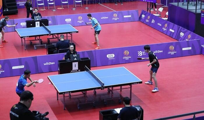 Azerbaijan wins silver in table tennis at III CIS Games