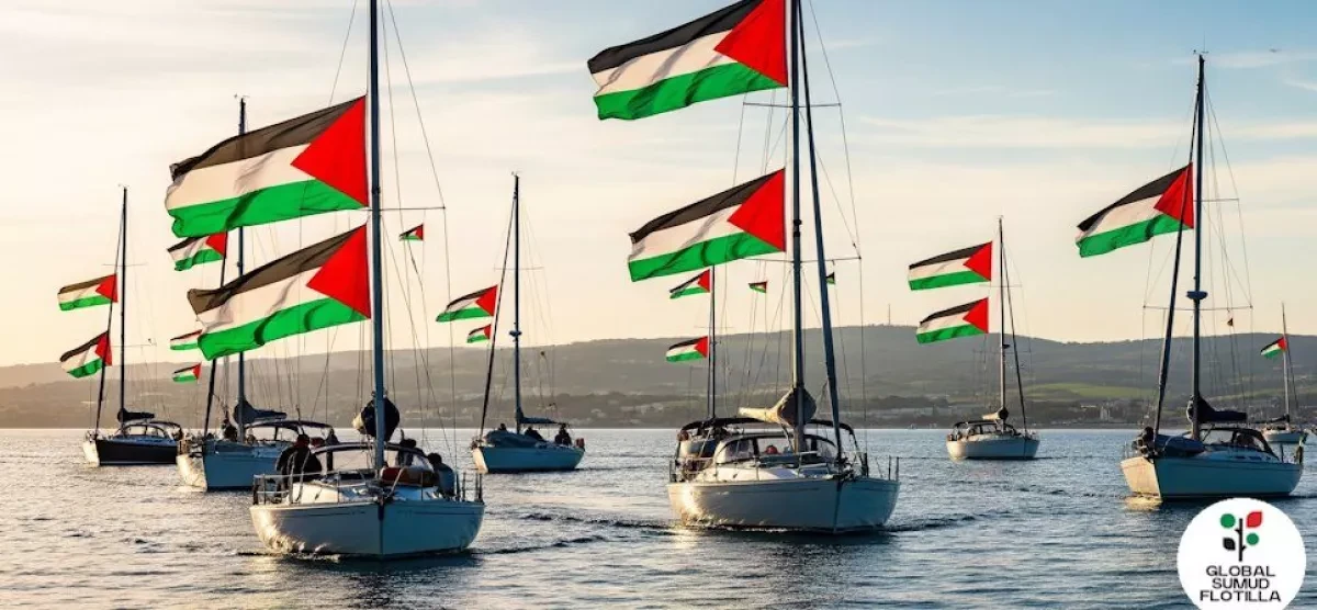 Global Sumud flotilla calls on sports fans to show support for Palestine
