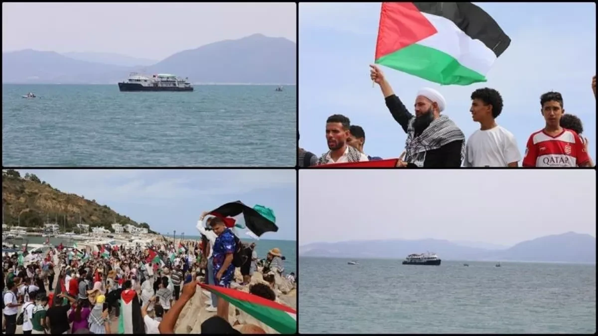 Over 1,000 people welcome Thunberg’s Global Sumud Flotilla in Tunisia PHOTO