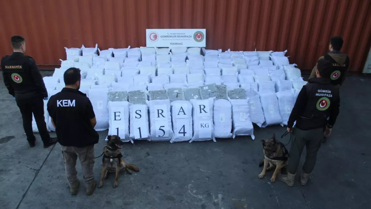 Turkish customs seize 1.3 tons of cannabis in major anti-smuggling operation