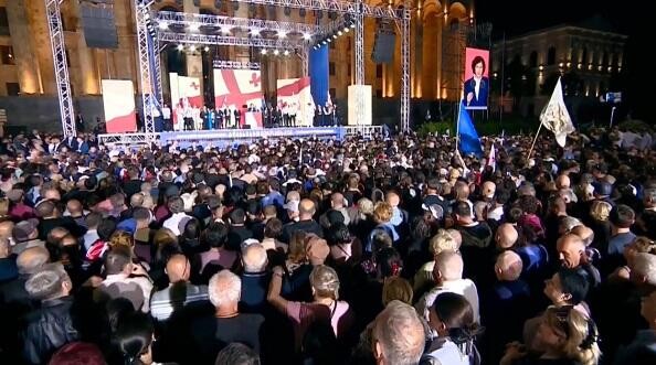 Opposition leaders detained after Tbilisi protest