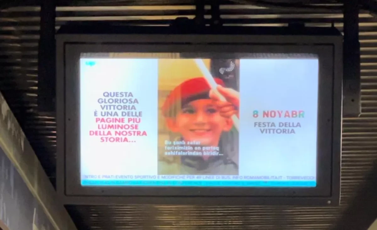 Rome screens video honouring Azerbaijan’s Victory Day on fifth anniversary PHOTO