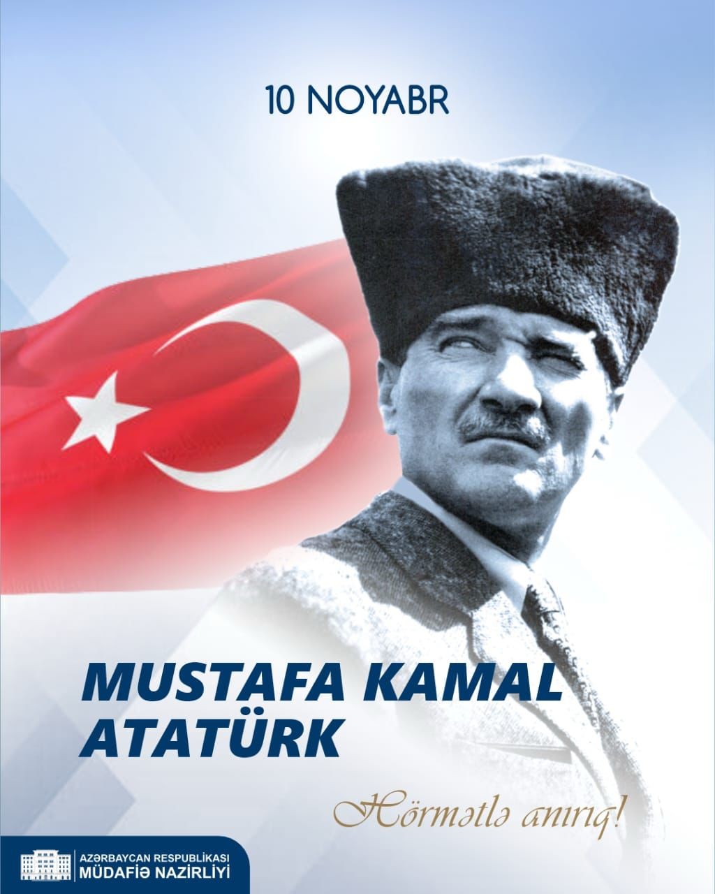 Azerbaijani MoD shares social media post on Atatürk's Memorial Day
