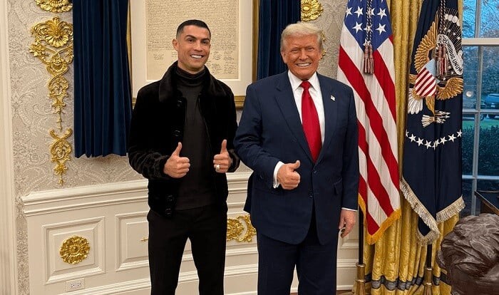 Trump thanks Cristiano Ronaldo for White House visit