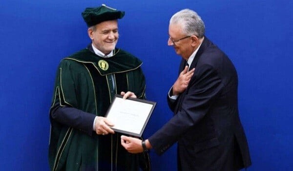 Pezeshkian awarded an honorary doctorate in Kazakhstan