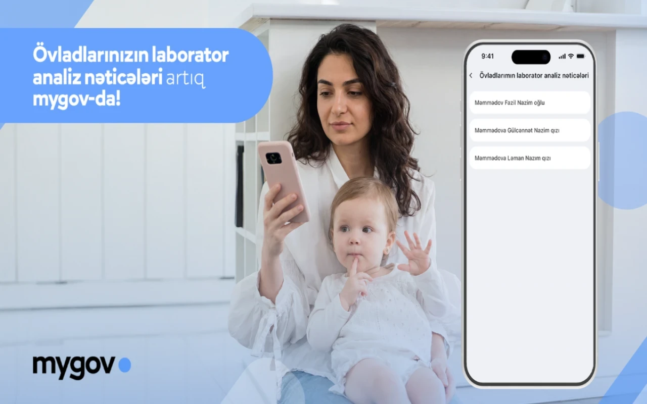 Valideynlər övladlarının laborator analiz nəticələrinə “mygov”da baxa biləcəklər
