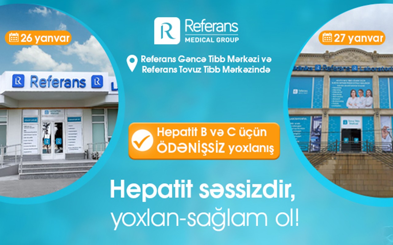 Gəncə və Tovuzda ödənişsiz Hepatit müayinələri keçiriləcək