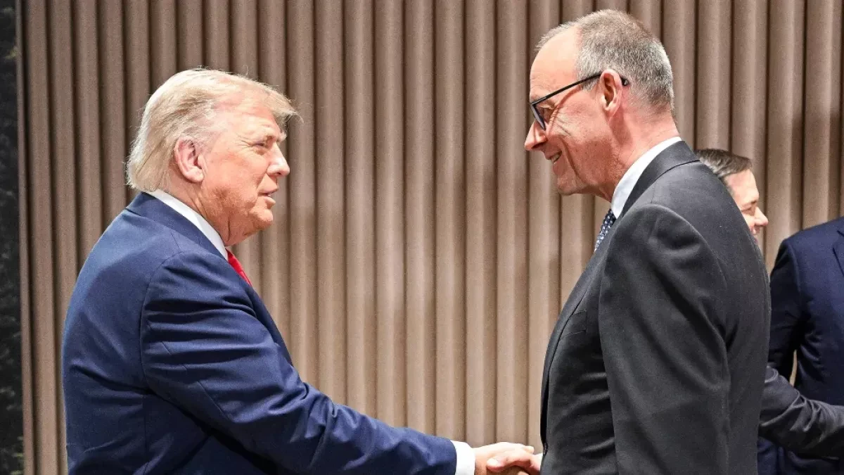 German chancellor impersonates Trump ahead of Washington visit Video