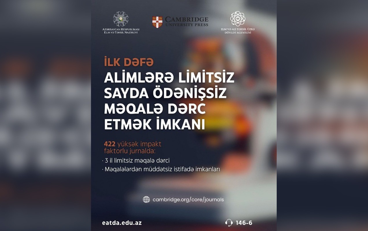 Alimlərə limitsiz məqalə dərc etmək imkanı yaradılır