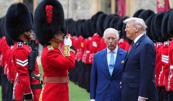Trump sparks protocol talk during King Charles visit - Video