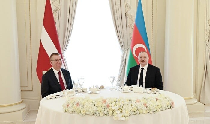 Official luncheon hosted in honor of Latvian President