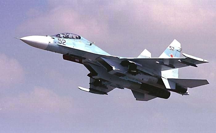Russian Su-30 fighter jet crashes over Crimea