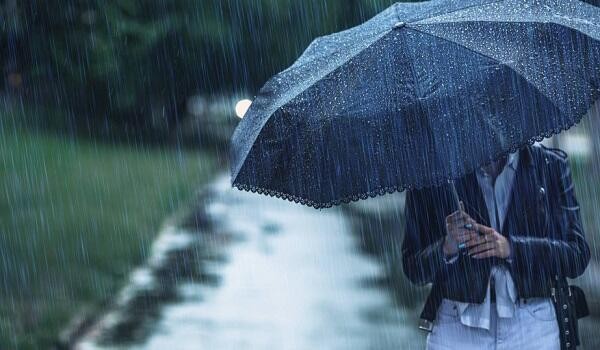 Partly cloudy with occasional rain expected tomorrow