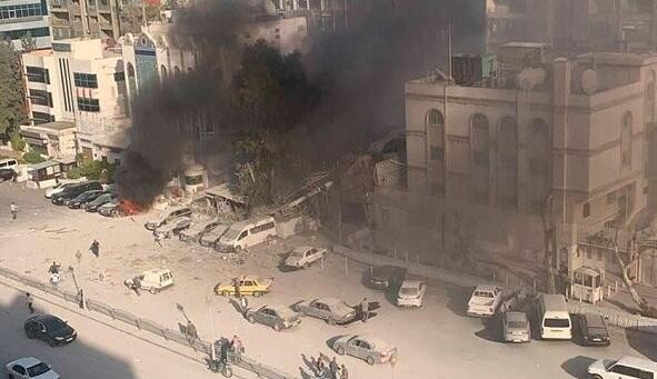 Former US embassy in Tehran hit
