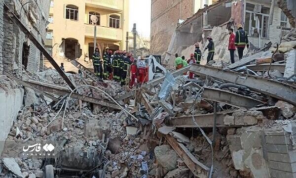 Under-construction building collapsed in Tabriz, one killed