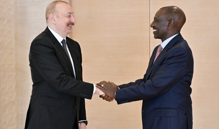 Aliyev met with delegation led by President of Kenya