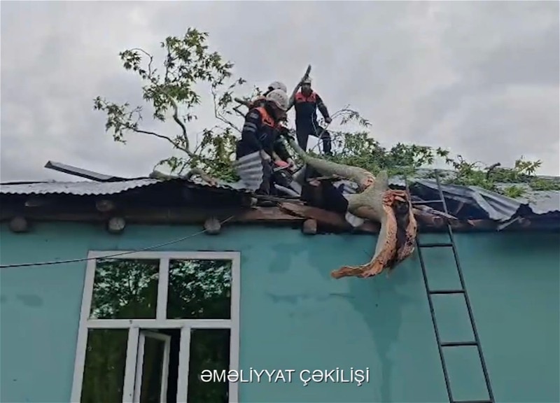 МЧС устраняет последствия сильного ветра - ВИДЕО