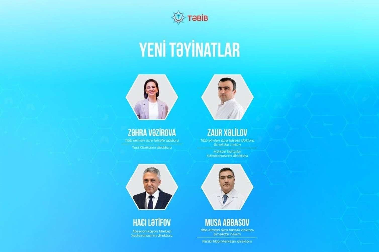 Daha 4 klinikaya yeni direktor təyinatları oldu  - ADLAR