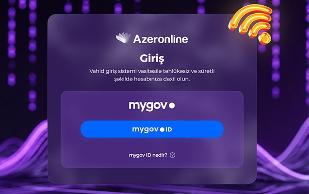 “Azeronline” “mygov ID” platformasına inteqrasiya edilən ilk provayder oldu