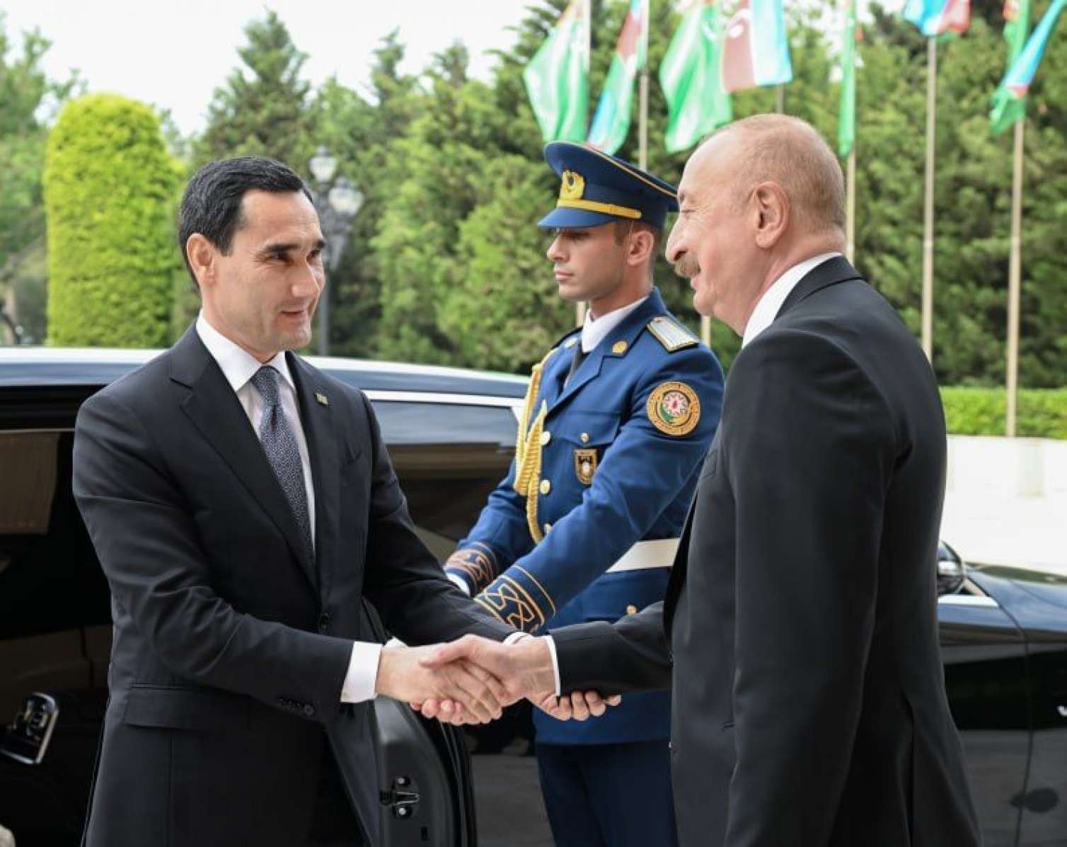 Berdiməhəmmədovun rəsmi qarşılanma mərasimi oldu   - FOTO