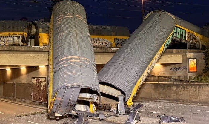 One dead after freight trains collide in Munich