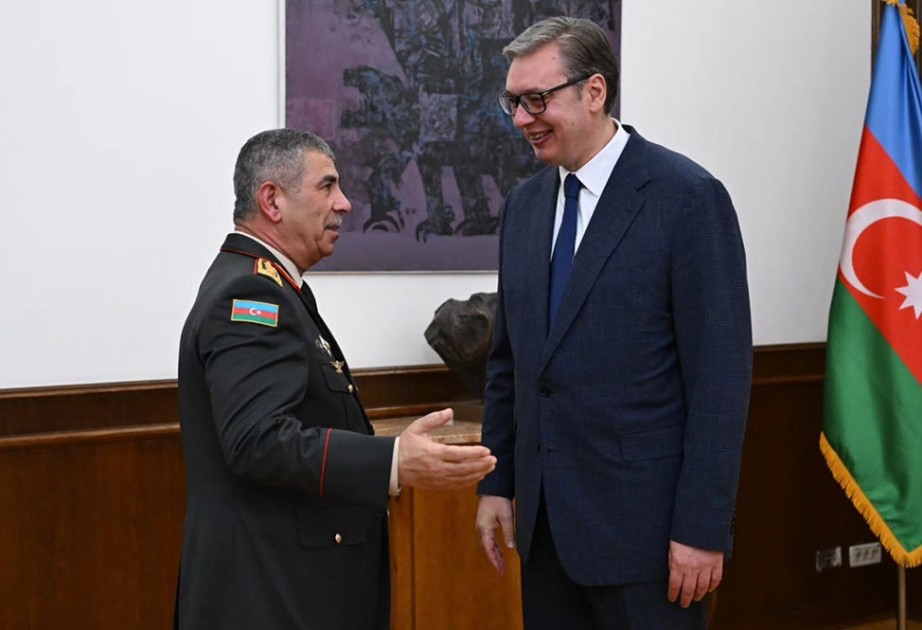 President of Serbia receives Azerbaijan’s Minister of Defense