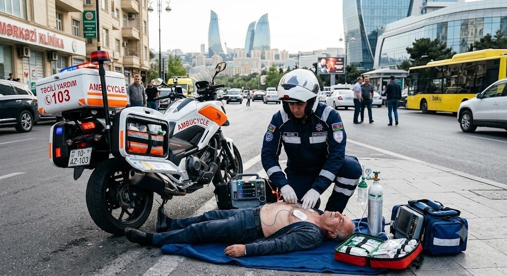 Təcili yardıma həkim yox, "motosikletçi" gəlir: Bakı bu sistemə hazırdır?