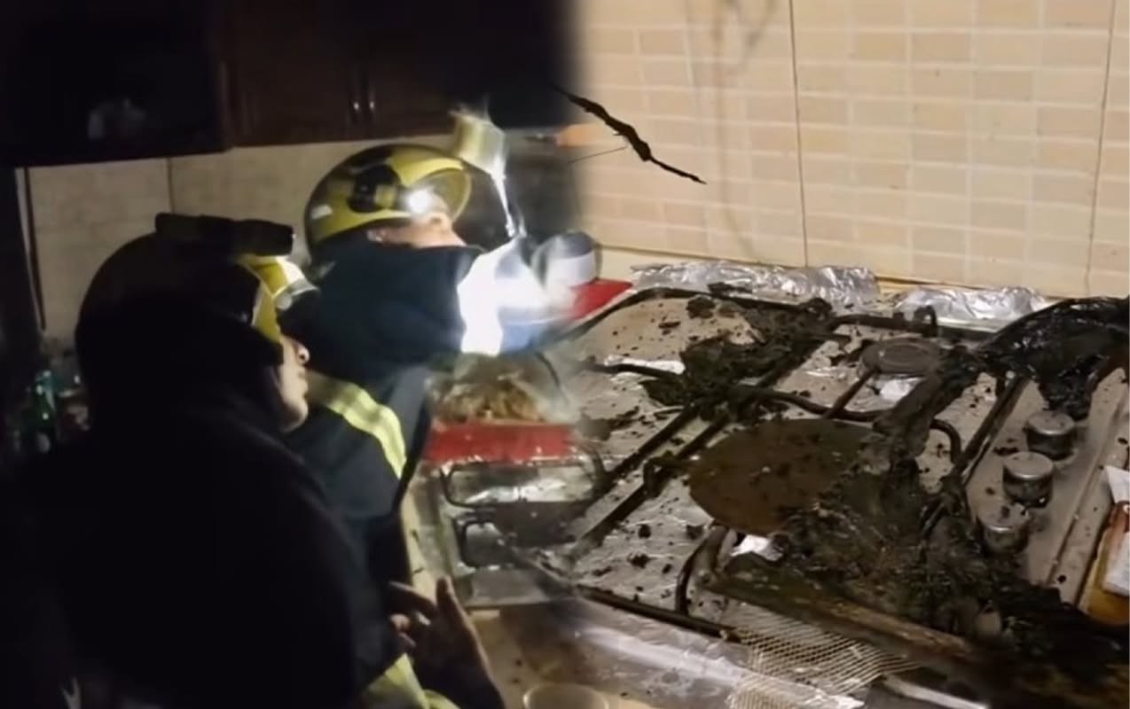 “Gecə vaxtı mətbəxə girdim, yanğın başladı” - Video