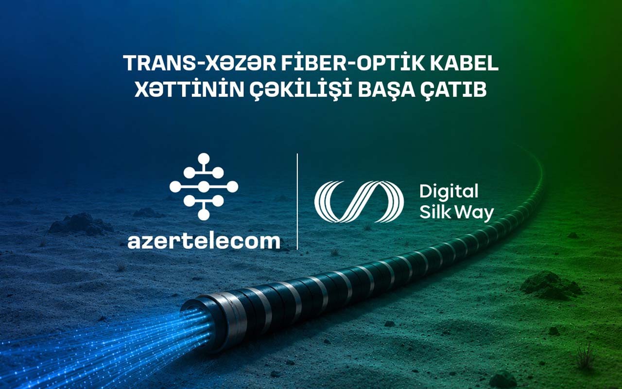 Xəzər dənizinin dibi ilə Trans-Xəzər Fiber-Optik Kabel Xəttinin çəkilişi başa çatıb