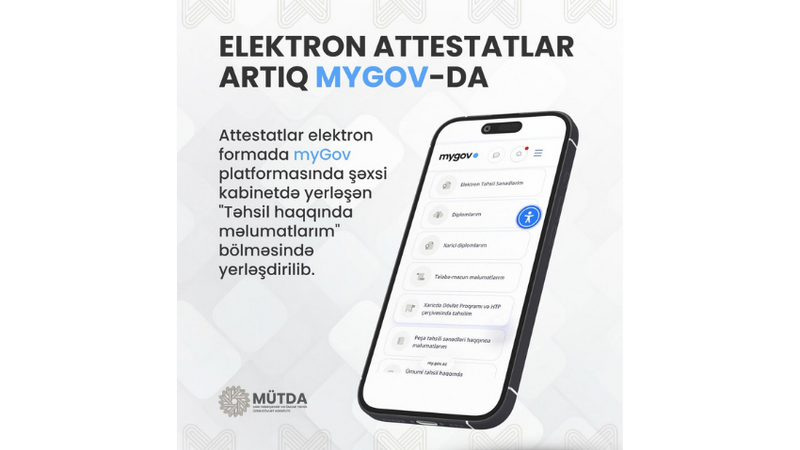 Məzunlara elektron attestatlar təqdim olunur