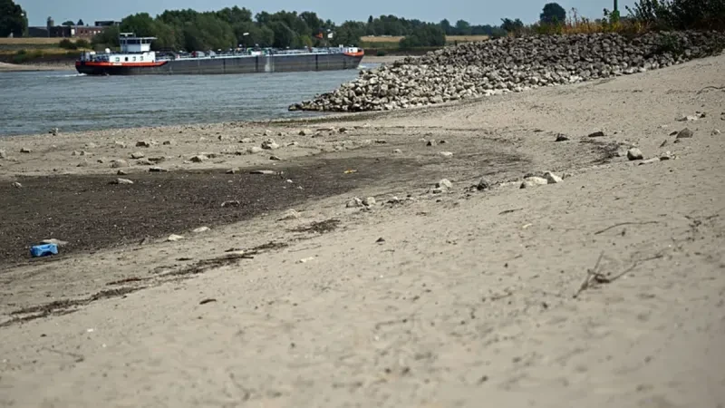 Уровень воды в Рейне обновил исторический рекорд обмеления
