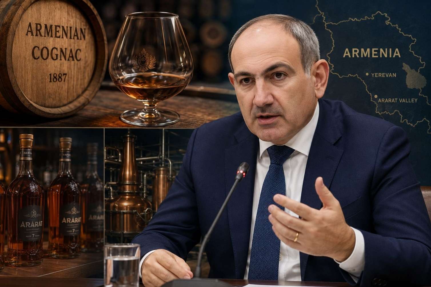 Paşinyan erməni konyakından imtina etdi -   Bizim deyil!