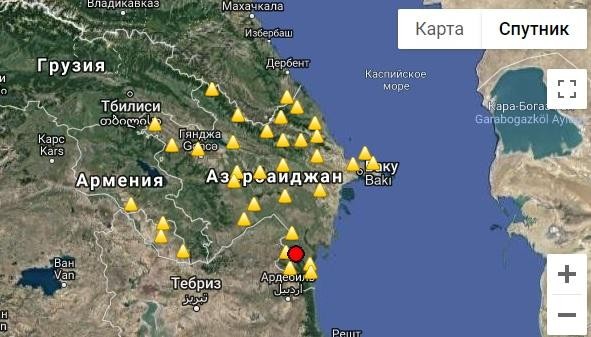Землетрясение в Азербайджане