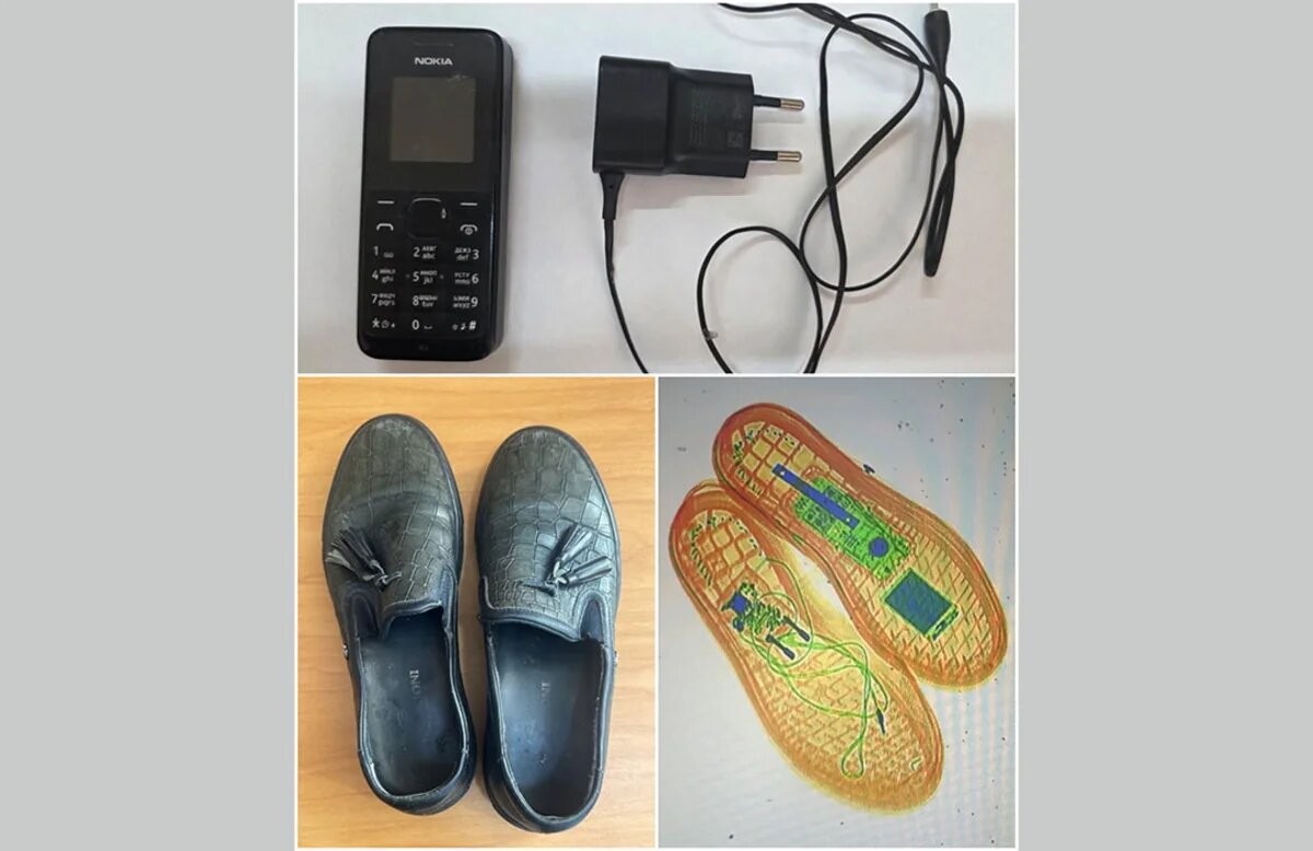 Həbsxanaya ayaqqabının içində telefon keçirmək istədi