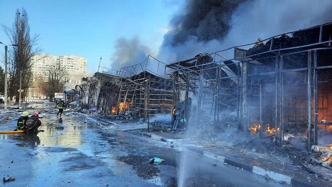 Russian strike hits Nova Poshta terminal near Kharkiv