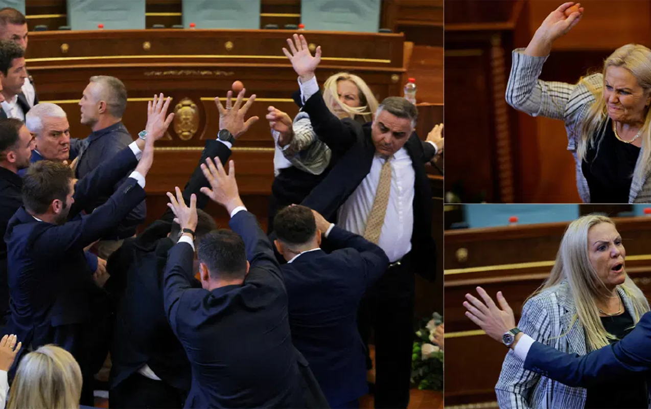 Bu ölkədə deputat baş nazirə yumurta atdı - Video