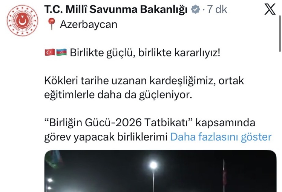 Türkiye’s National Defense Ministry: Stronger together, Determined together!