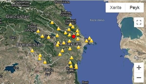 В Азербайджане произошло землетрясение