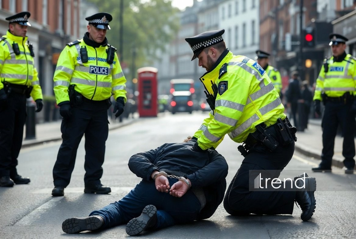 Londonda məscidlərə qrafiti çəkən şəxs saxlanılıb