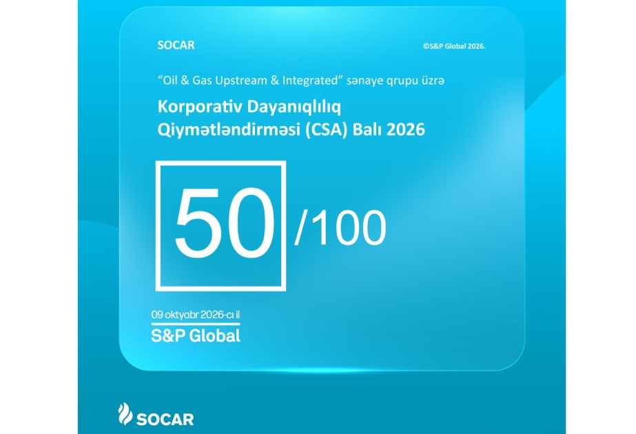 SOCAR secures ESG rating in S&P Global’s 2026 Corporate Sustainability Assessment