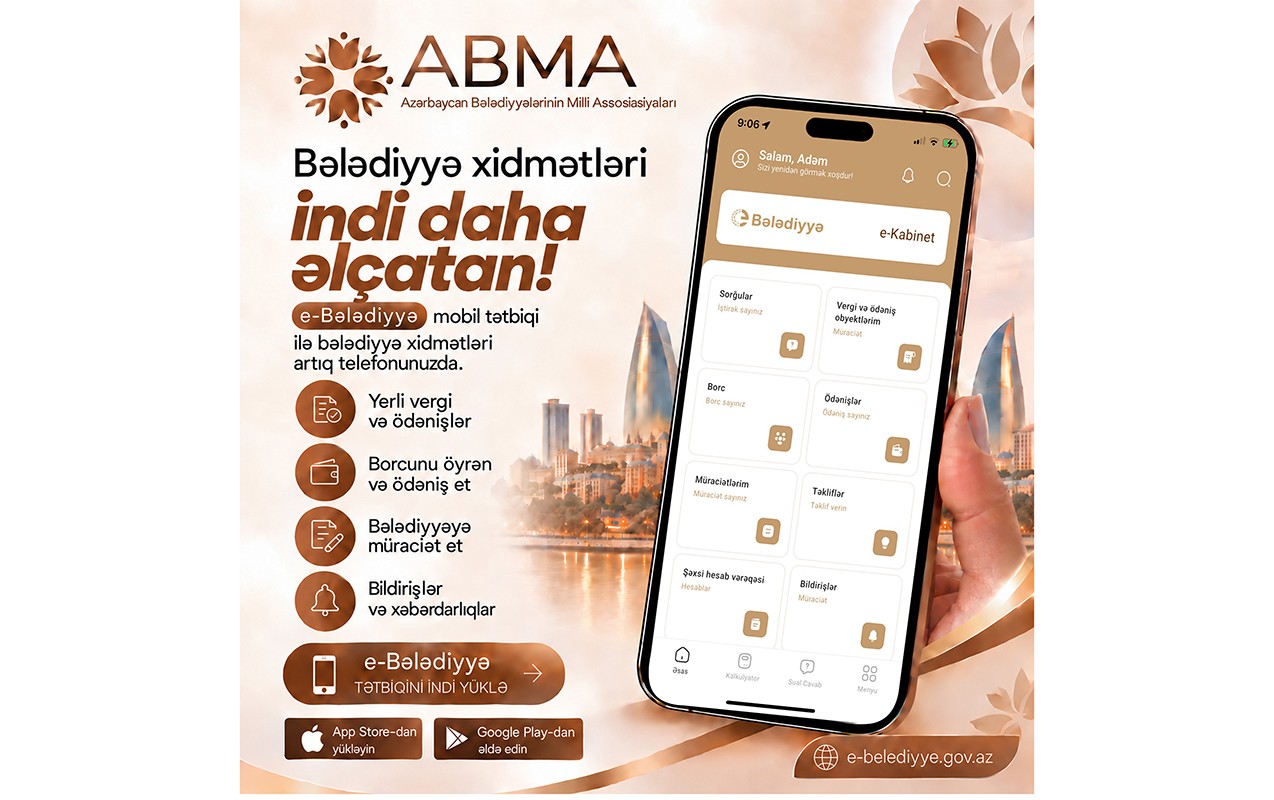 E-Bələdiyyə tətbiqi istifadəyə verildi