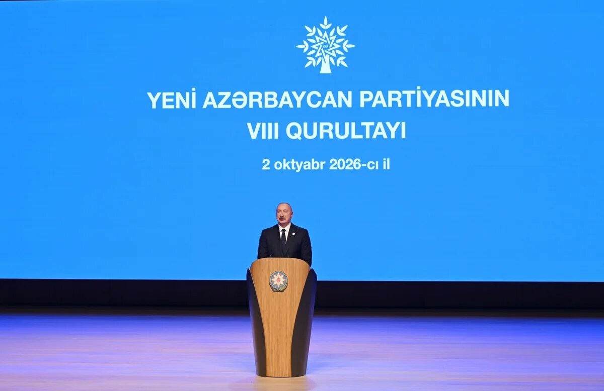 YAP-ın VIII Qurultayı keçirilir, İlham Əliyev çıxış edib