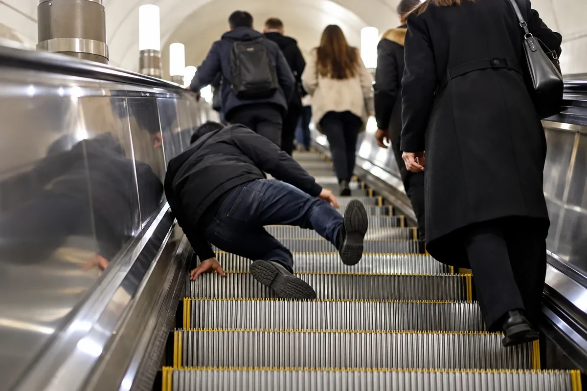 Bu il metroda 700-ə yaxın sərnişin eskalatordan yıxılıb -