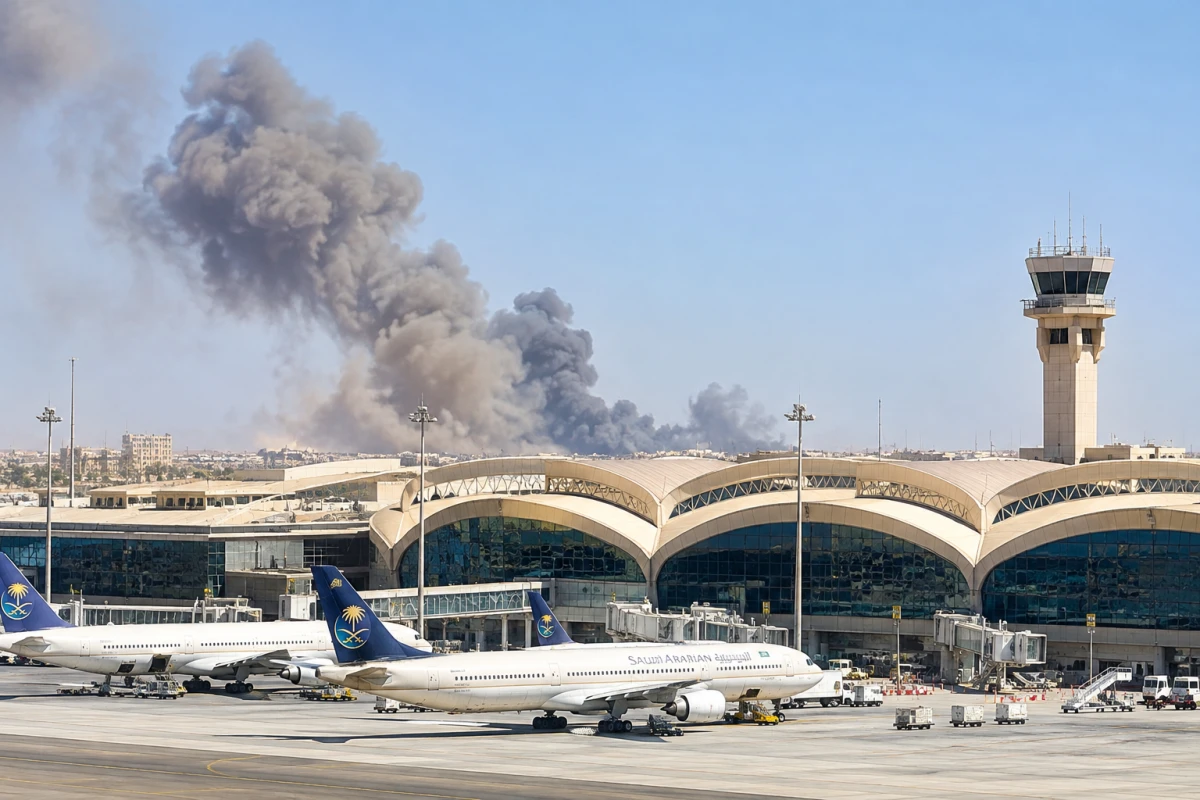 Səudiyyə Ərəbistanının Kral Xalid beynəlxalq aeroportu bir müddət bağlı qalacaq