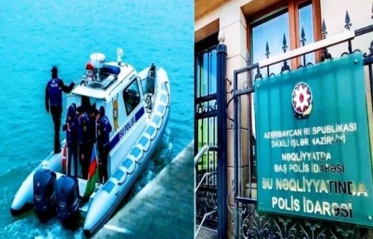Su polisi Hövsanda qanunsuz balıq ovu ilə məşğul olan şəxsi saxlayıb