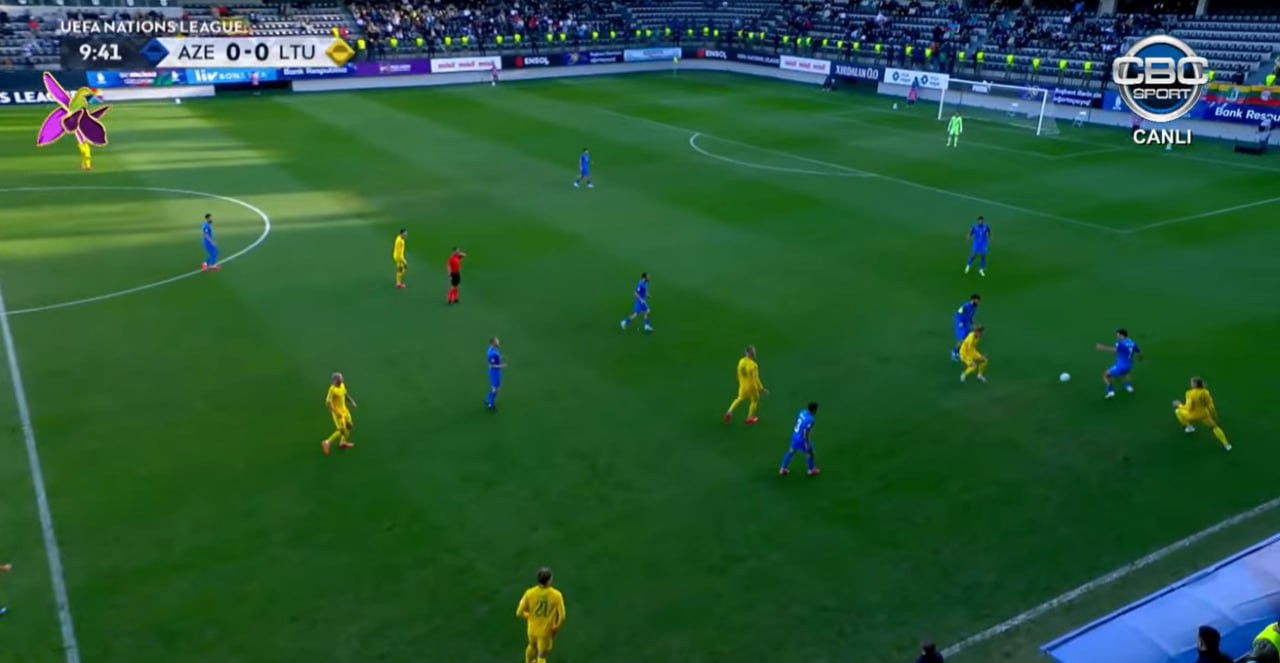 UEFA Millətlər Liqası: Azərbaycan - Litva matçı başladı -