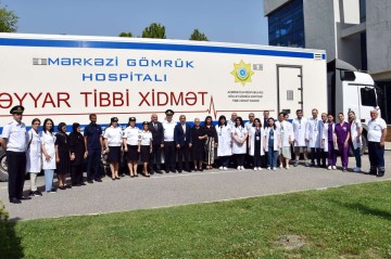 Mərkəzi Gömrük Hospitalı şəhid və qazi ailələrinin üzvləri üçün tibbi-sosial aksiya keçirib - FOTO