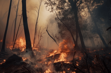 Лесной пожар в Техасе стал одним из самых крупных в истории штата