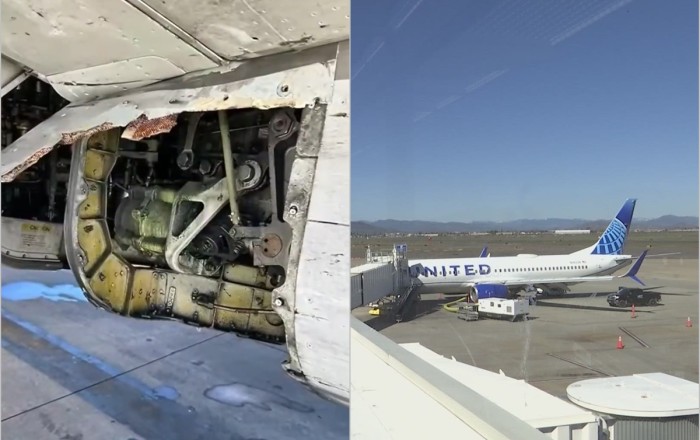 В США Boeing 737 потерял часть внешней обшивки -