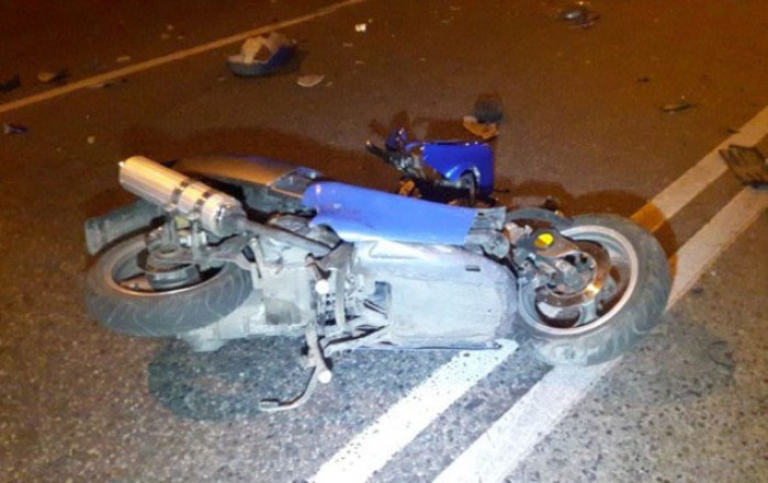 Bakının mərkəzində ağır qəza - Moped sürücüsü öldü